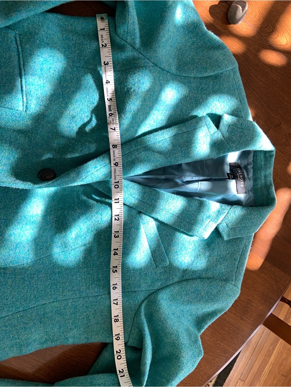 Talbots Teal Wool-Blend Women’s Blazer Classic Tailored Jacket - Picture 2 of 16